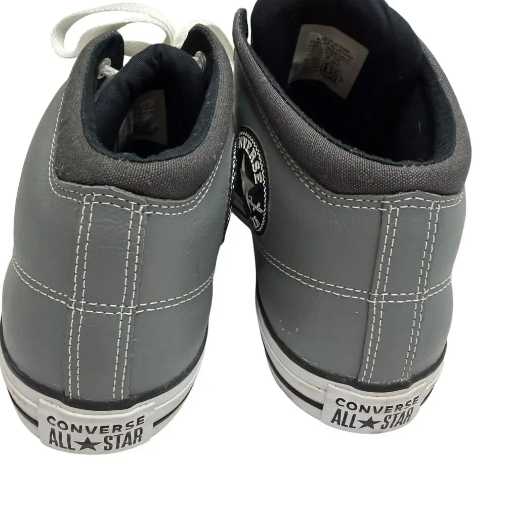 Converse All Star High Top Sneaker Shoe Canvas Rubber Toe Cap Gray Men 11